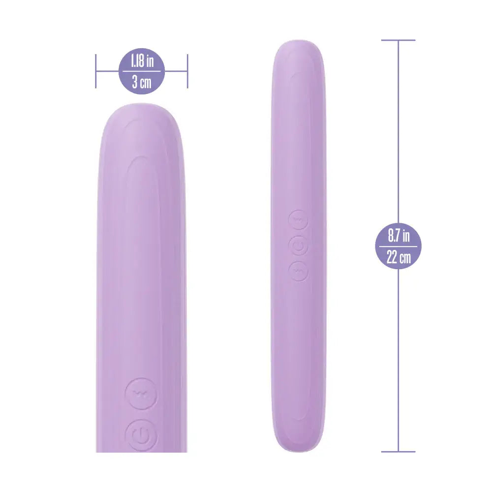 Blush Novelties® Play With Me Double-Ended Vibrator – Dual Motor 10 Modes Lavender