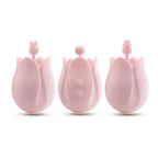 Blush Novelties® | Play With Me Romantic Rose Vibrator, 3 Rosebud Heads & 10 Modes Pink
