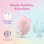 Blush Novelties® | Play With Me Romantic Rose Vibrator, 3 Rosebud Heads & 10 Modes Pink