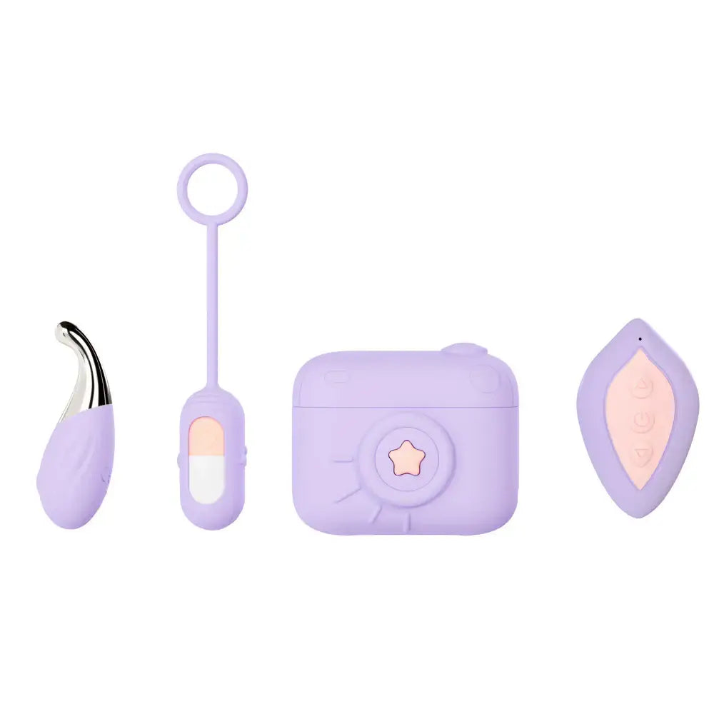 Blush Novelties® Play With Me Snapstar 4 Piece Vibrator Set Lavender