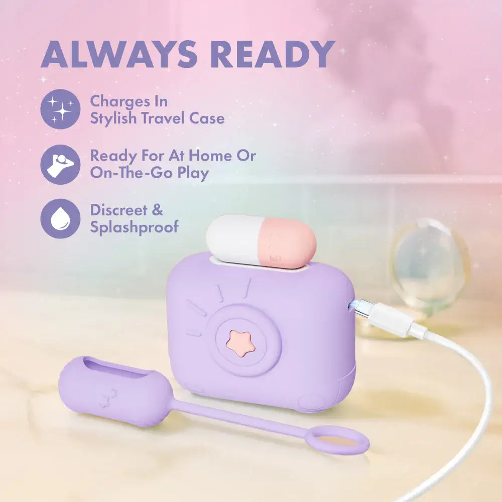 Blush Novelties® Play With Me Snapstar 4 Piece Vibrator Set Lavender