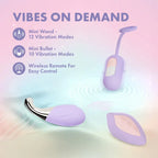 Blush Novelties® Play With Me Snapstar 4 Piece Vibrator Set Lavender