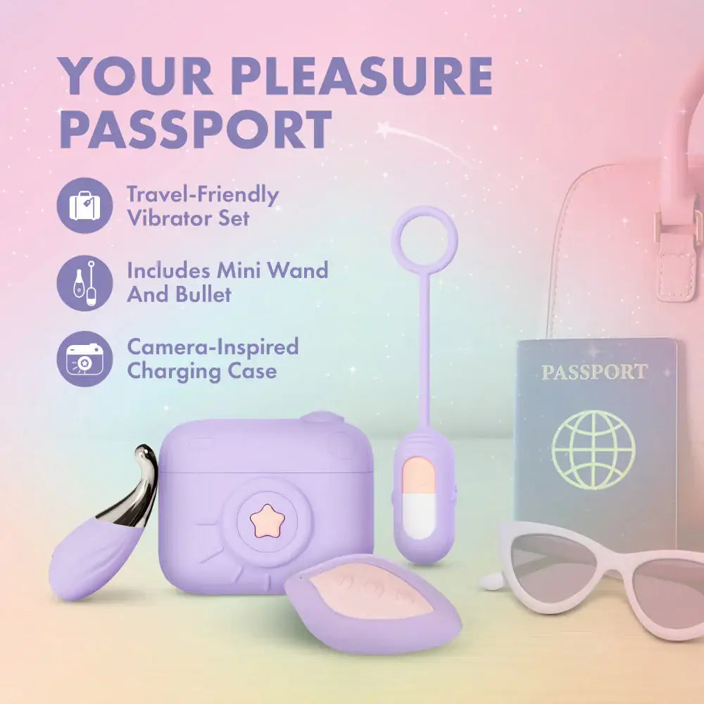 Blush Novelties® Play With Me Snapstar 4 Piece Vibrator Set Lavender