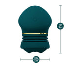 Blush Novelties® Riana Clitoral Stimulator with AutoRub™ Technology Teal