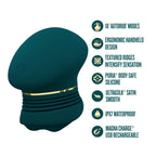 Blush Novelties® Riana Clitoral Stimulator with AutoRub™ Technology Teal