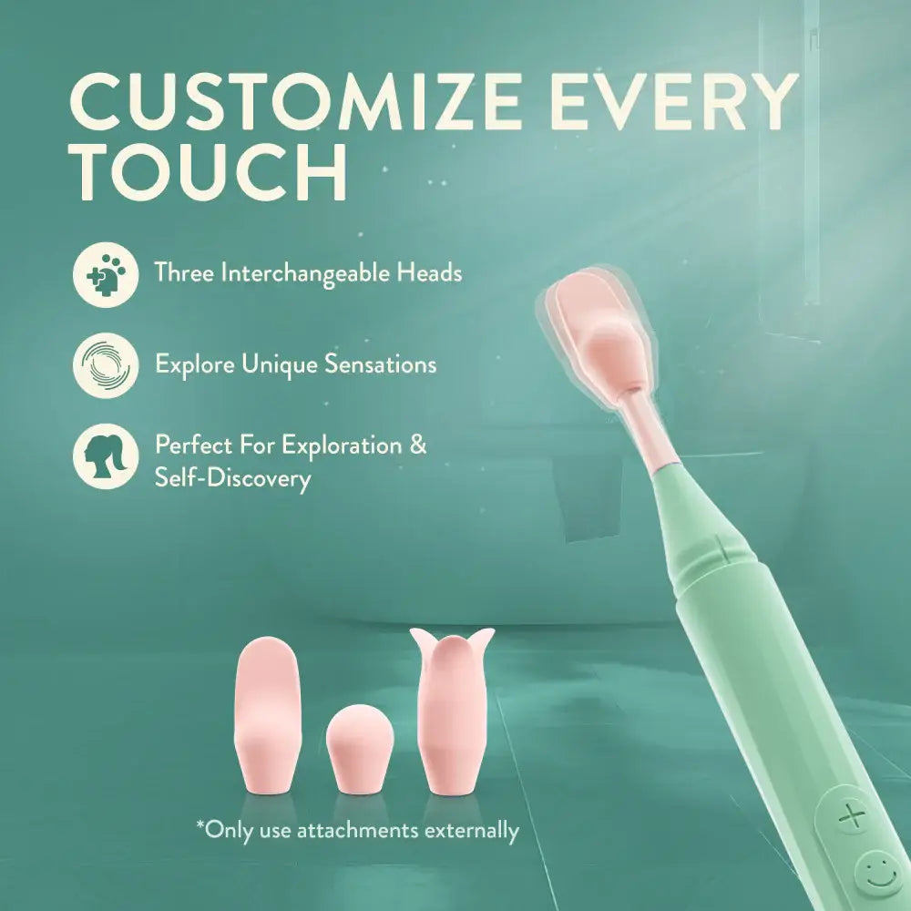 Blush Novelties® Sage Oscillating Wand Vibrator – Precision Tip & 3 Attachments