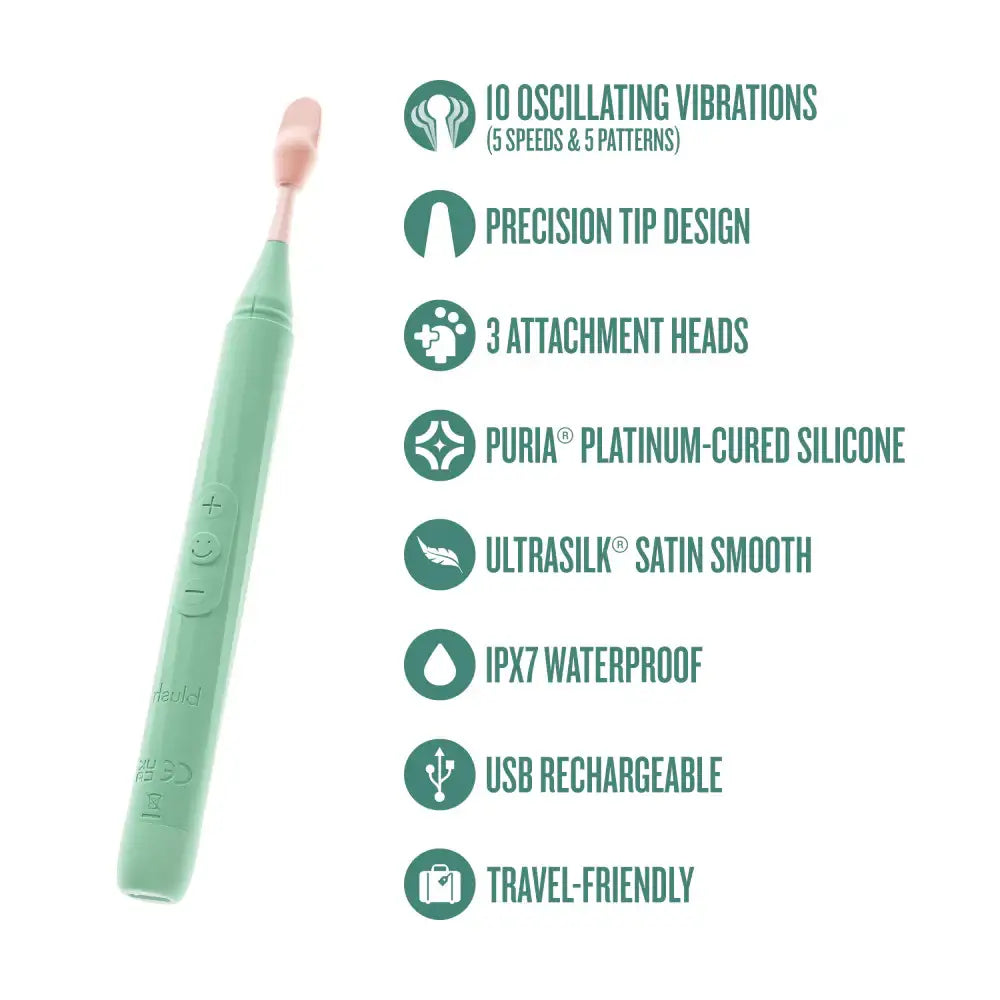 Blush Novelties® Sage Oscillating Wand Vibrator – Precision Tip & 3 Attachments