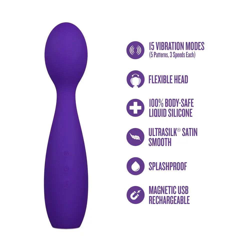 Blush Novelties® Sexy Things Velvet High Wand Vibrator Purple