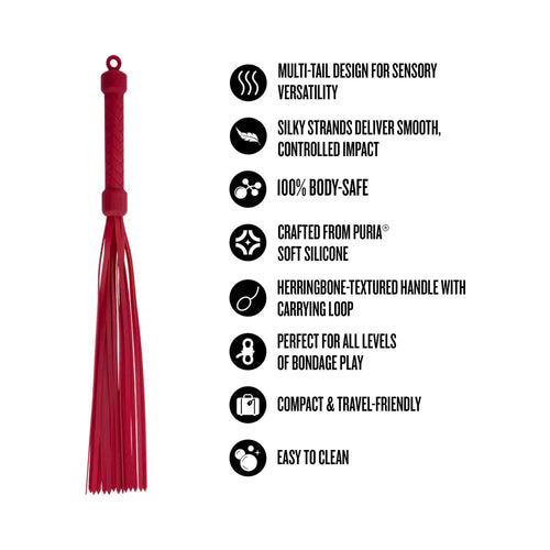 Blush Novelties® Temptasia Ardor Silicone Flogger