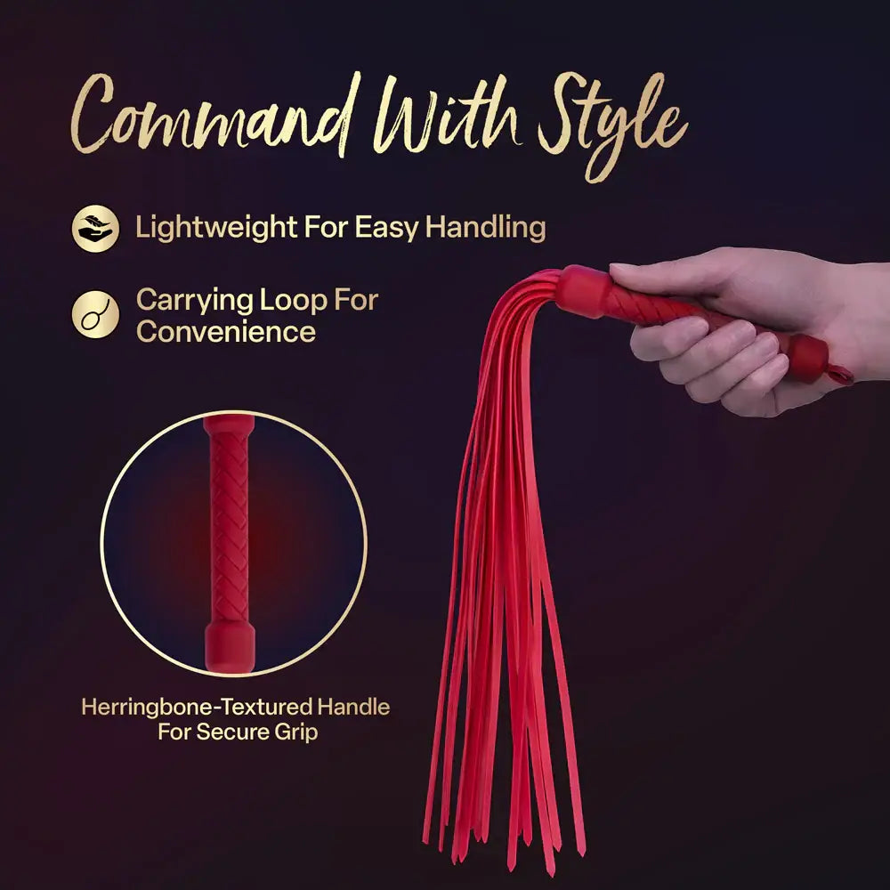 Blush Novelties® Temptasia Ardor Silicone Flogger