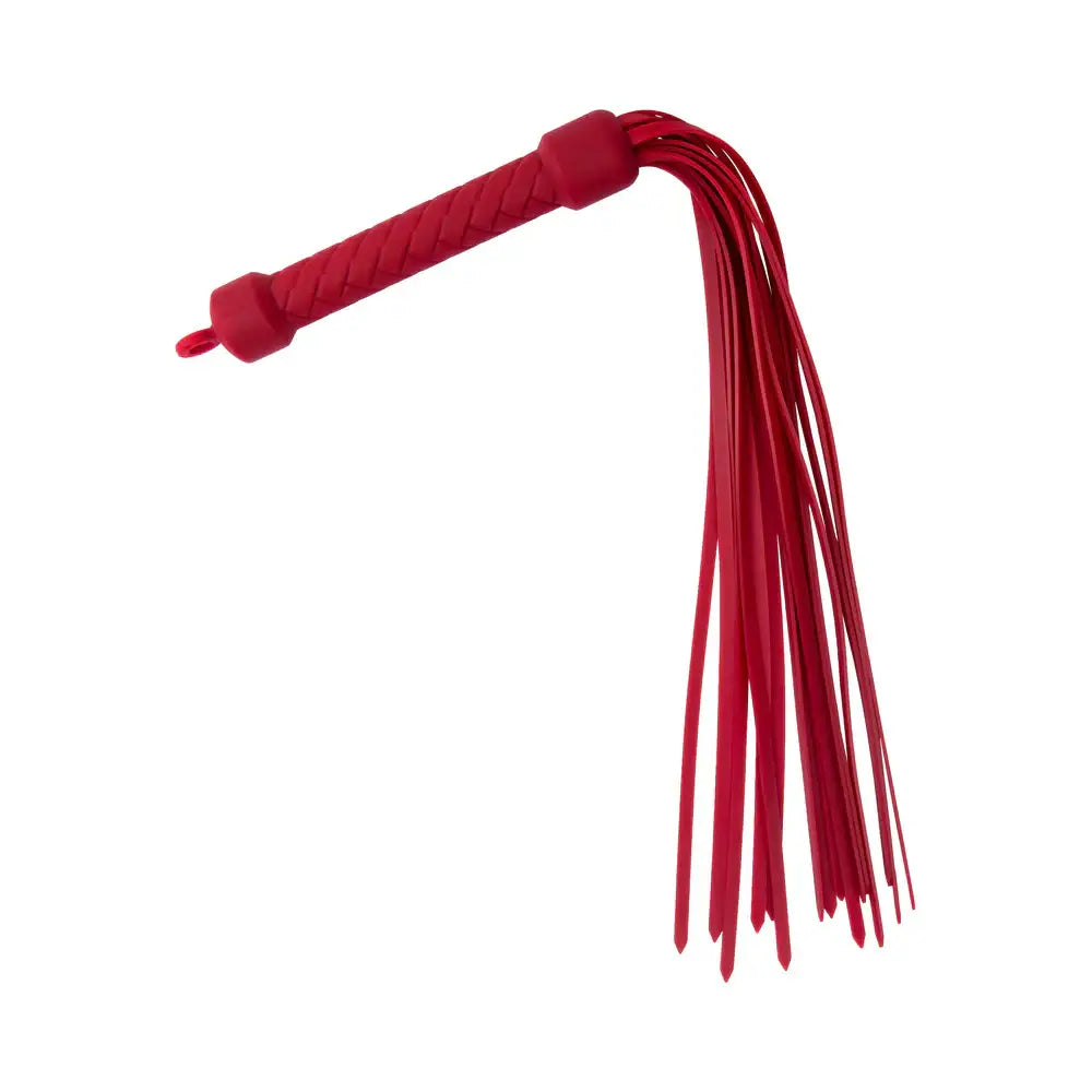 Blush Novelties® Temptasia Ardor Silicone Flogger by Red