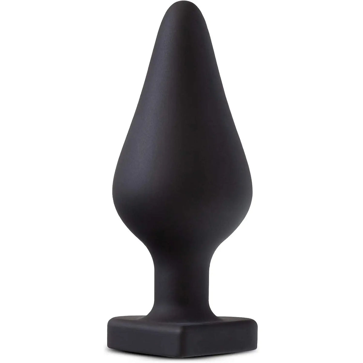 Blush Novelties® Temptasia F*ck Me Butt Plug - Flexible Silicone | Heart-Shaped Base | Conical Taper Black