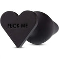 Blush Novelties® Temptasia F*ck Me Butt Plug - Flexible Silicone | Heart-Shaped Base | Conical Taper Black