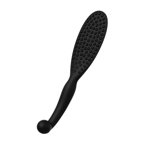 Blush Novelties® Temptasia Governess Dual-Function Silicone Paddle & Dildo Black