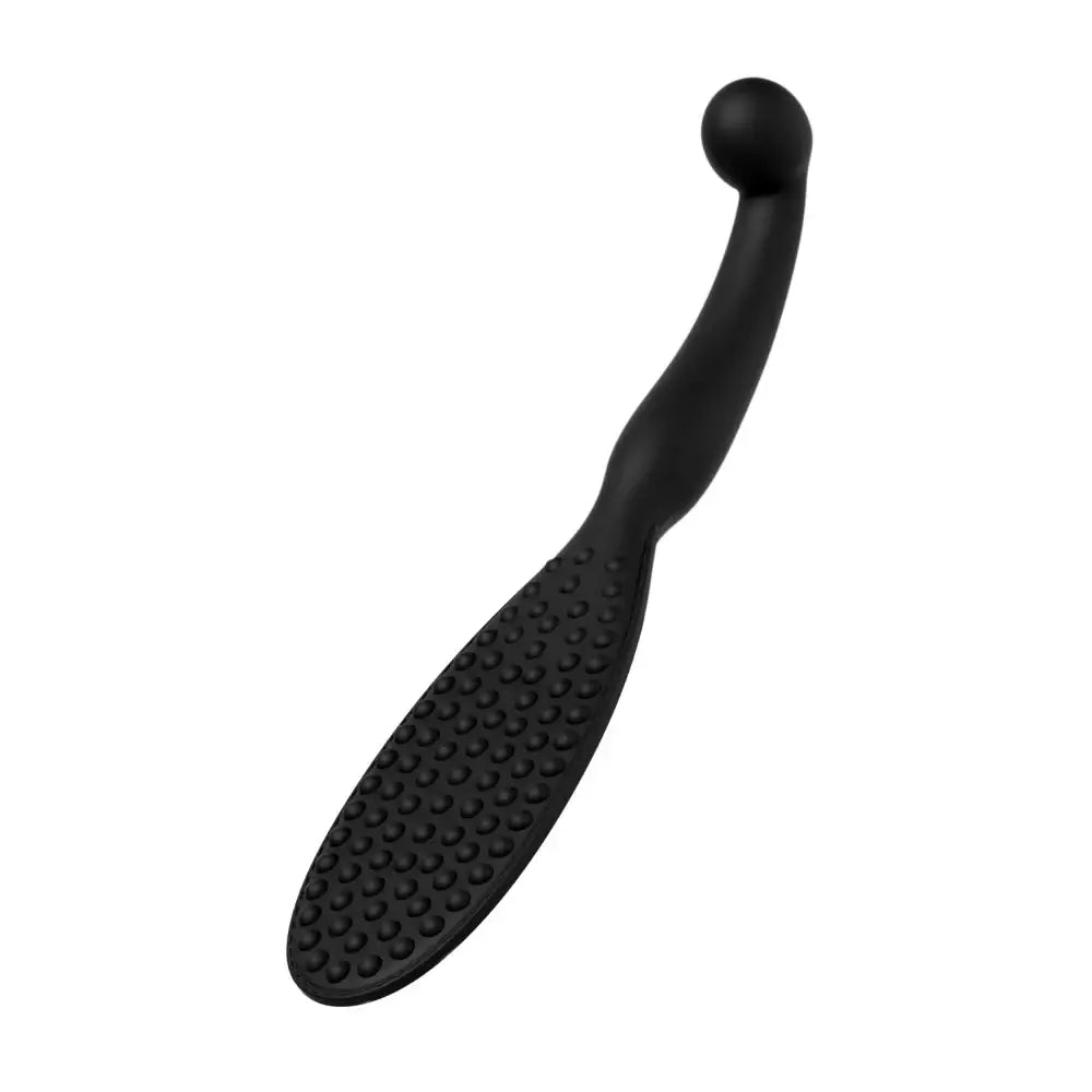 Blush Novelties® Temptasia Governess Dual-Function Silicone Paddle & Dildo Black