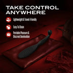 Blush Novelties® Temptasia Governess Dual-Function Silicone Paddle & Dildo Black