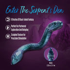 Blush Novelties® Temptasia Twin Python Double-Ended Dildo – 18’’ Posable Silicone Multicolor