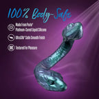 Blush Novelties® Temptasia Twin Python Double-Ended Dildo – 18’’ Posable Silicone Multicolor