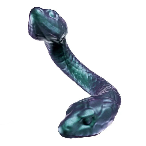 Blush Novelties® Temptasia Twin Python Double-Ended Dildo – 18’’ Posable Silicone Multicolor