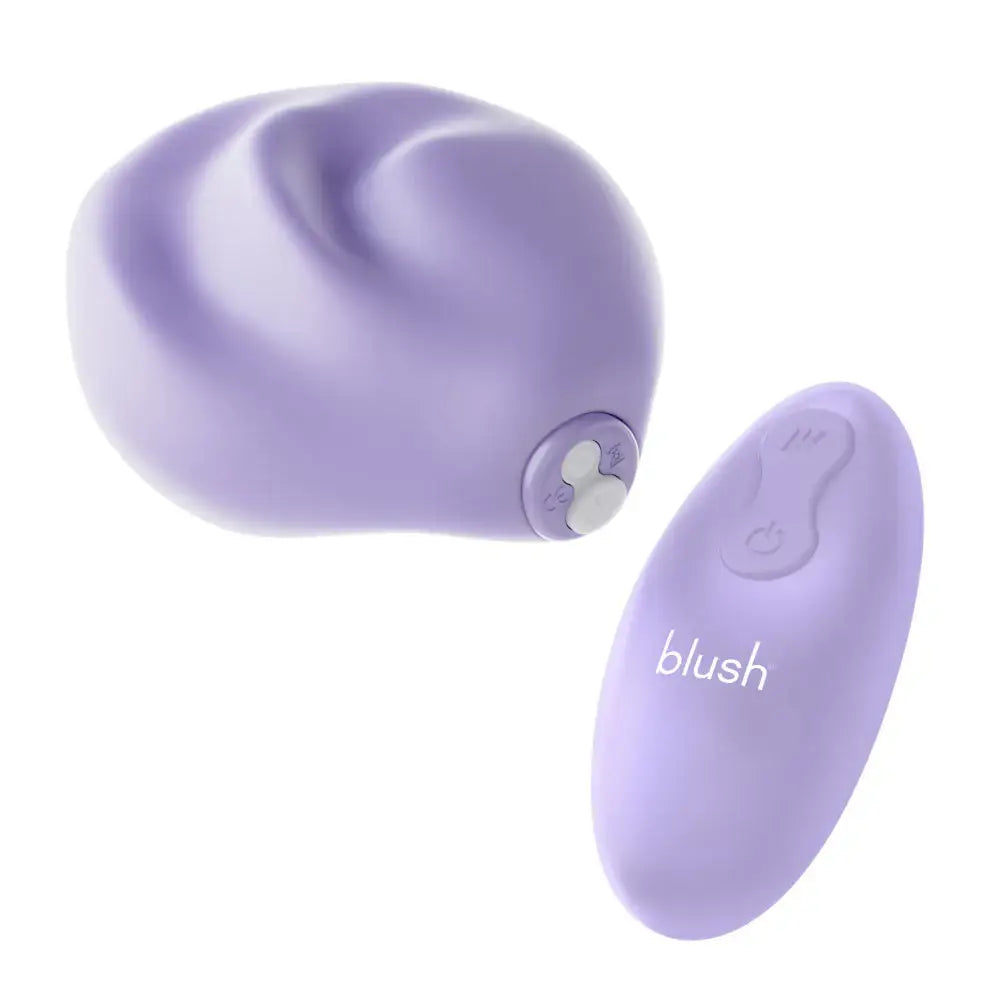 Blush Novelties® URSELF™ PulsePad Double-Sided Silicone Grinder Vibrator, 10 Modes Wireless Remote Lilac
