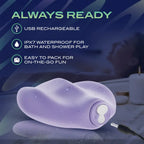 Blush Novelties® URSELF™ PulsePad Double-Sided Silicone Grinder Vibrator, 10 Modes Wireless Remote Lilac