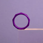 Blush Novelties® Wellness Geo C-Ring - Premium Silicone Comfort Ring Purple