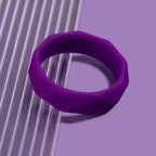 Blush Novelties® Wellness Geo C-Ring - Premium Silicone Comfort Ring Purple