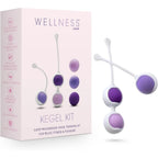 Blush Novelties® Wellness Kegel Training Kit - 6-Piece Weighted Pelvic Floor Exercise Set Purple