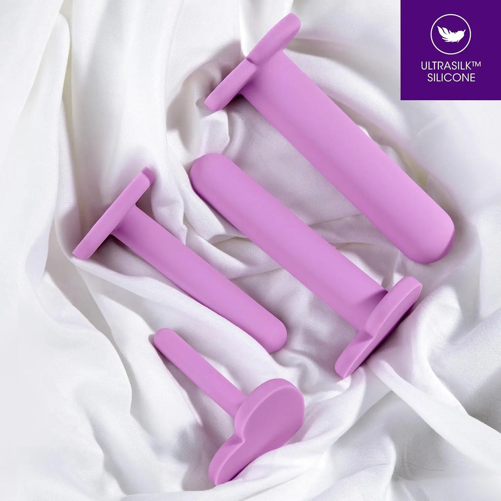 Blush Novelties® Wellness Silicone Dilator Set - 4-Piece Vaginal Kit Purple