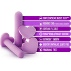 Blush Novelties® Wellness Silicone Dilator Set - 4-Piece Vaginal Kit Purple
