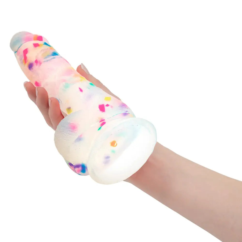 Bms Addiction 7.5" Party Marty Silicone Confetti Dildo