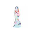 Addiction 7.5’’ Party Marty Silicone Confetti Dildo - Rainbow