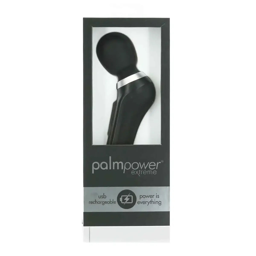 BMS PalmPower Extreme Rechargeable Wand Vibrator - Curved Handle & Flexible Head