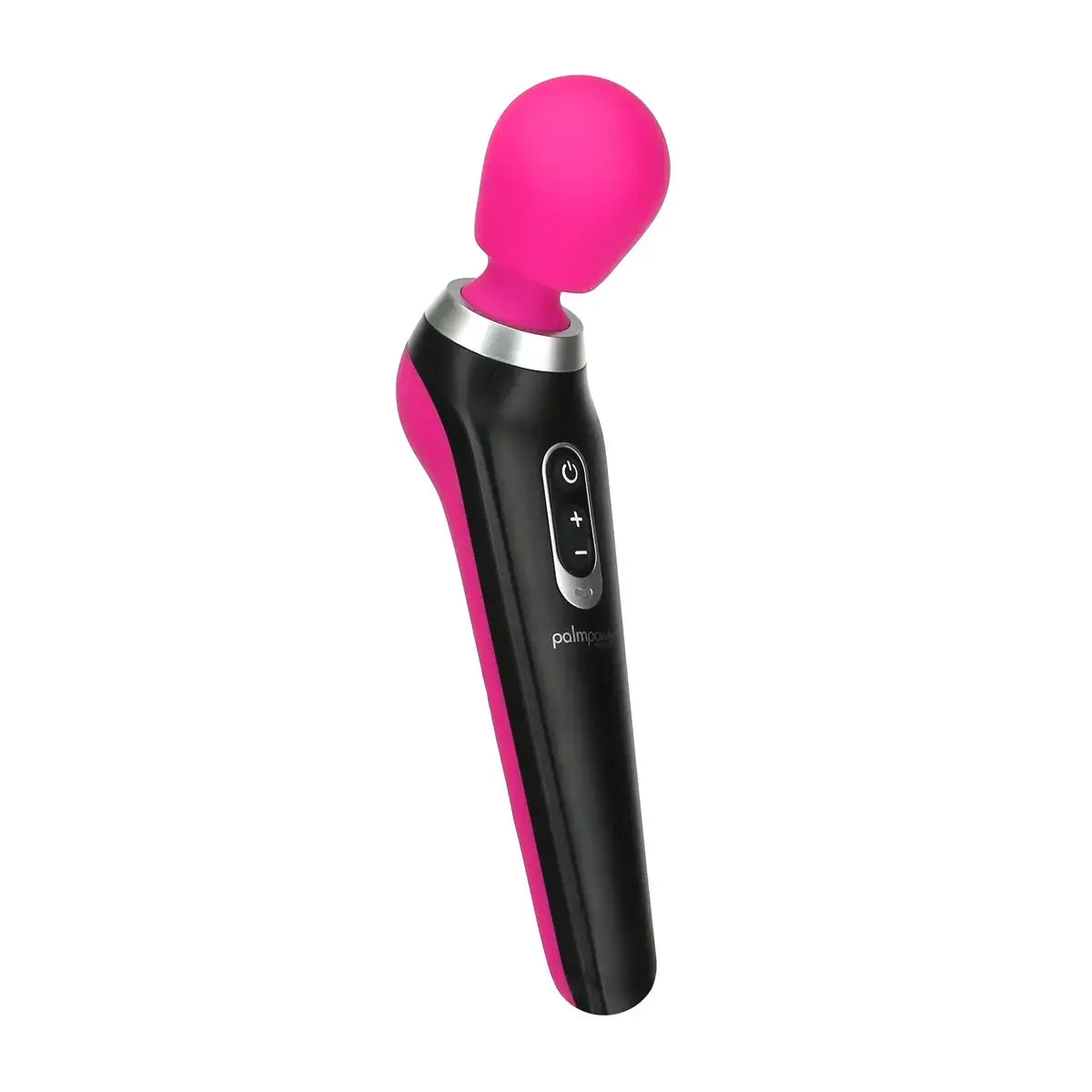 BMS PalmPower Extreme Rechargeable Wand Vibrator - Curved Handle & Flexible Head Pink
