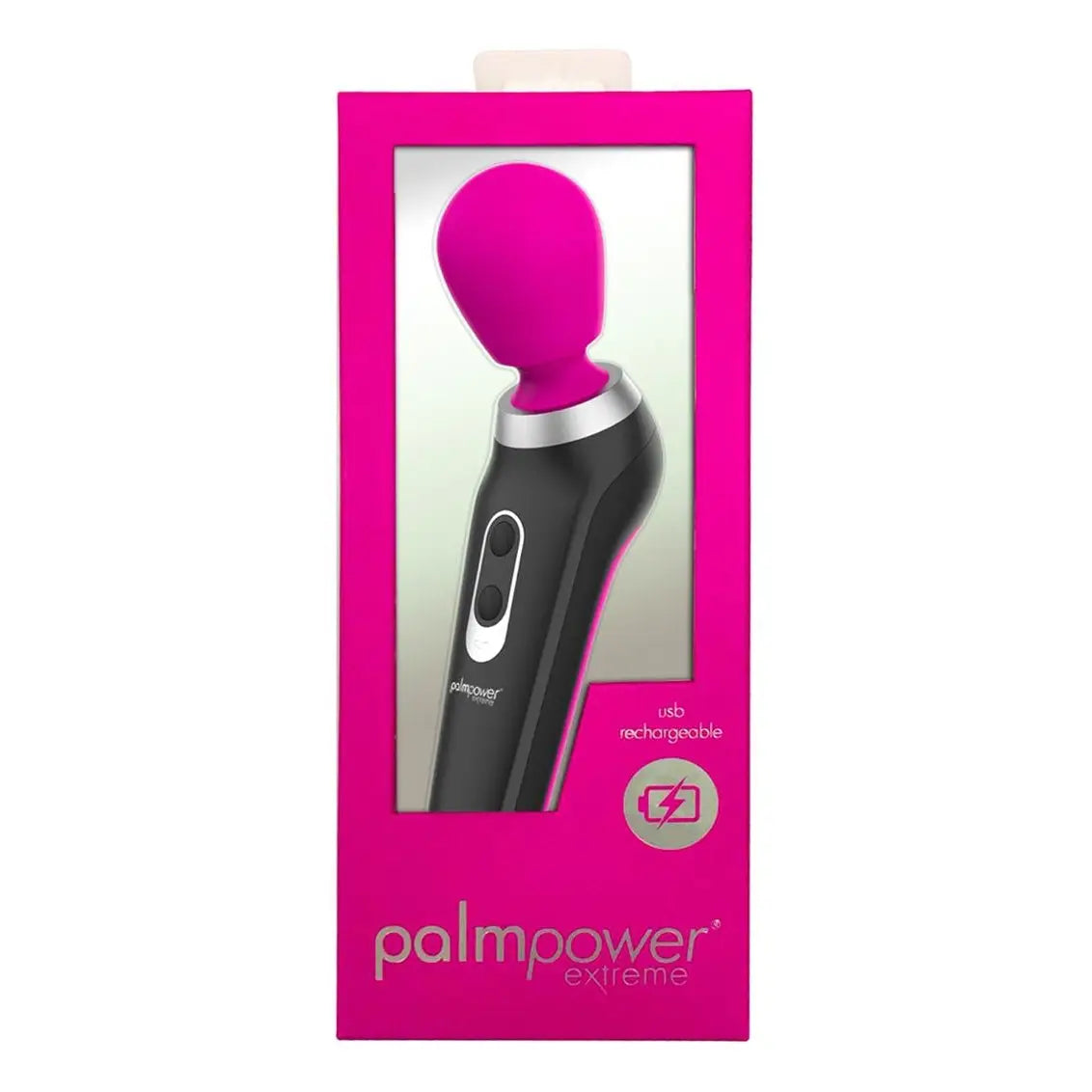BMS PalmPower Extreme Rechargeable Wand Vibrator - Curved Handle & Flexible Head