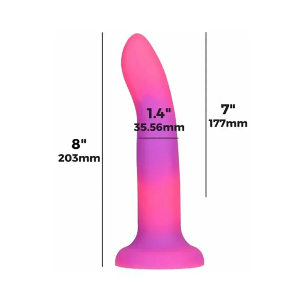 Rave Addiction 8" Glow in the Dark Dildo - Rolik®