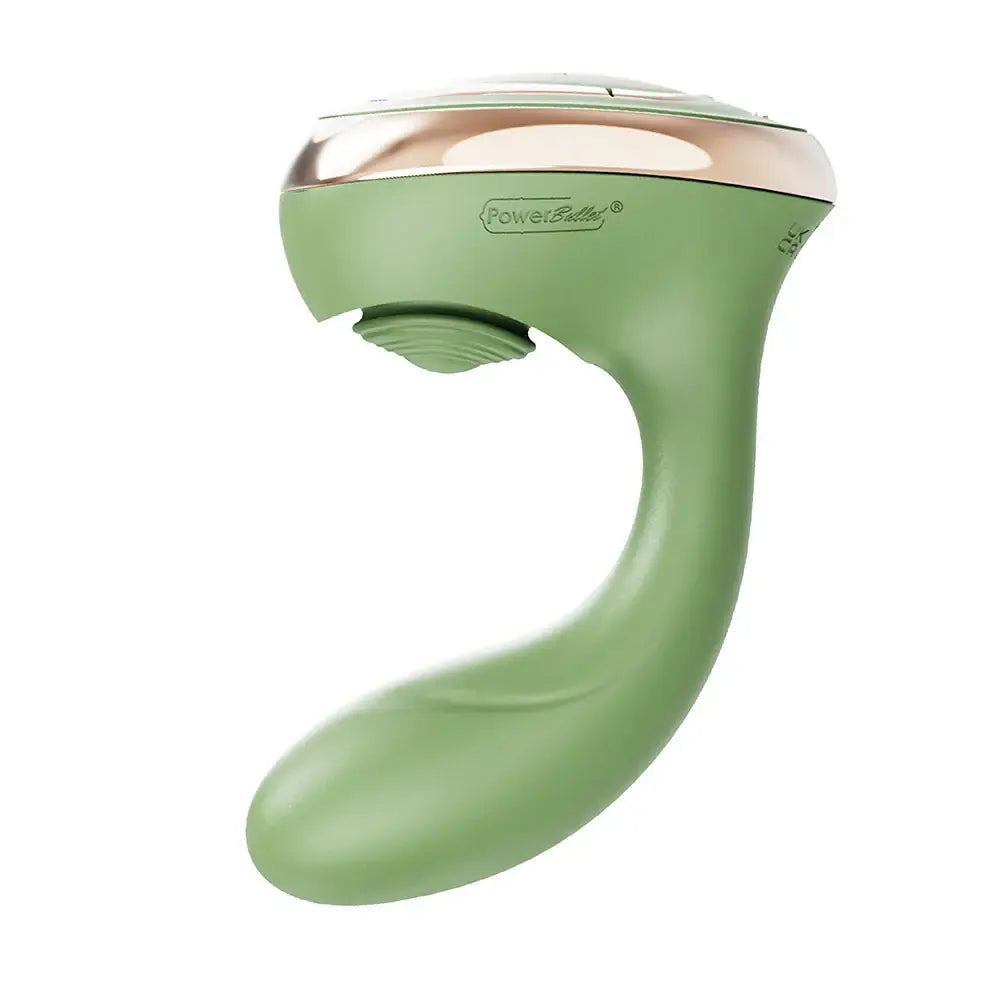 BMS Swan Reign Luxury Dual Stimulator | Clitoral + G-Spot | IPX7 Waterproof Olive