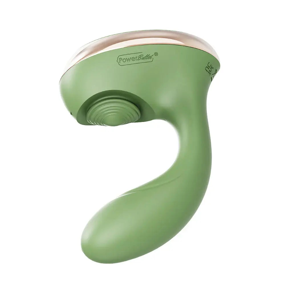 BMS Swan Reign Luxury Dual Stimulator | Clitoral + G-Spot | IPX7 Waterproof Olive