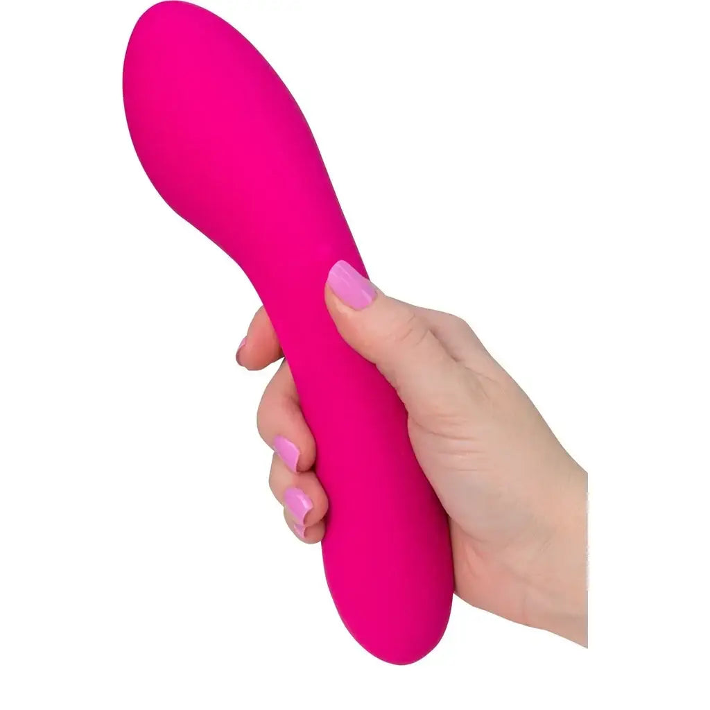 BMS Swan Wand Rechargeable Vibrator - Dual Motors with 7 Functions Each Hot Pink
