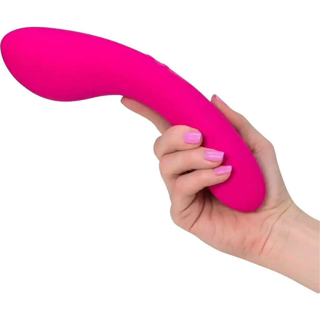 BMS Swan Wand Rechargeable Vibrator - Dual Motors with 7 Functions Each Hot Pink