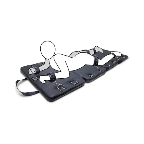 Me You Us Bondage Board with Restraints | Padded BDSM Black