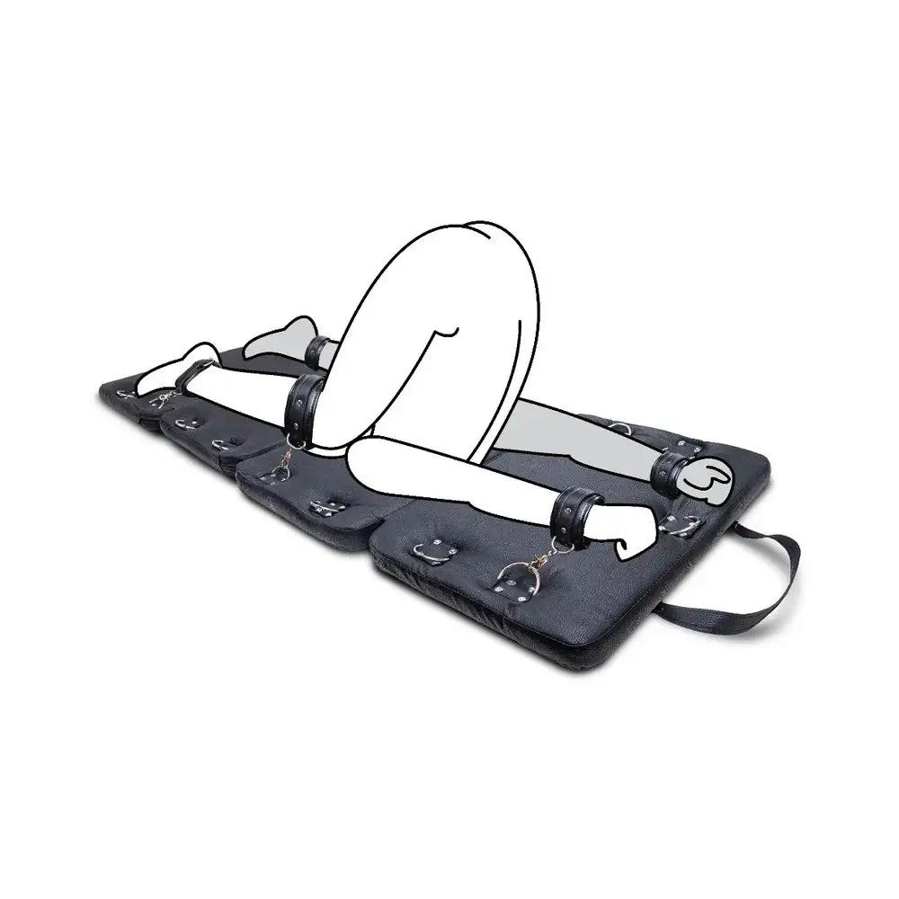 Me You Us Bondage Board with Restraints | Padded BDSM Black