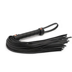 Bondage Couture Vinyl Flogger - Black