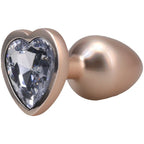 Booty Bling Heart Jeweled Metal Butt Plug