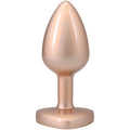 Gold / Small Booty Bling Heart Jeweled Metal Butt Plug