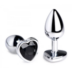 Booty Sparks™ Black Heart Anal Plug - Butt
