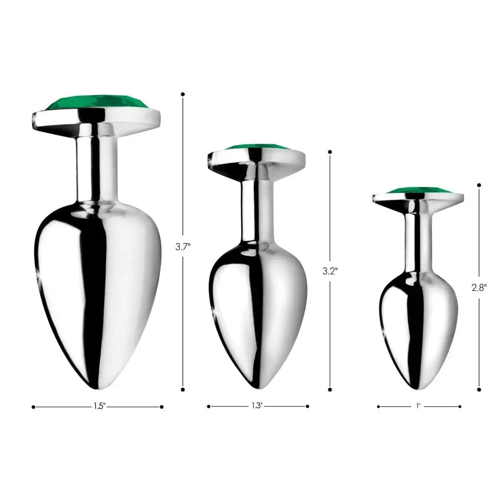 Booty Sparks™ Emerald Gem Anal Plug Set - Rolik®