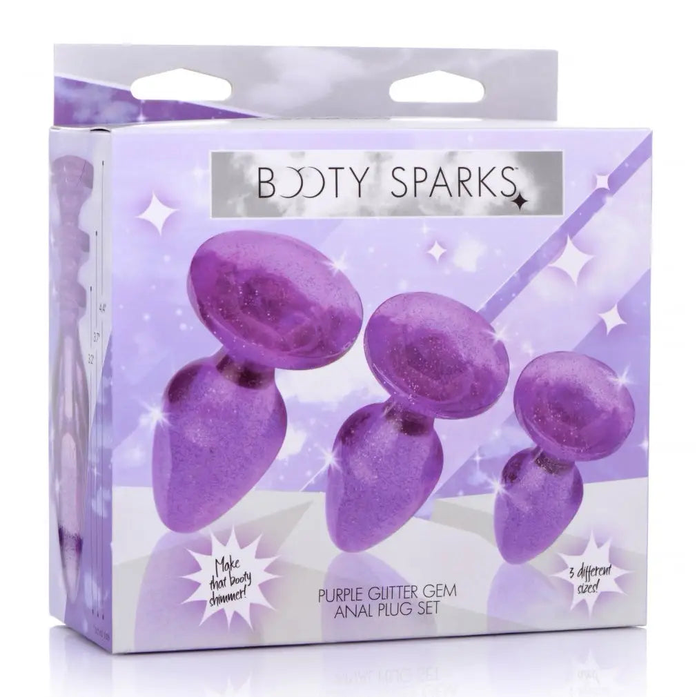 Booty Sparks™ Glitter Gem Anal Plug Set - Butt