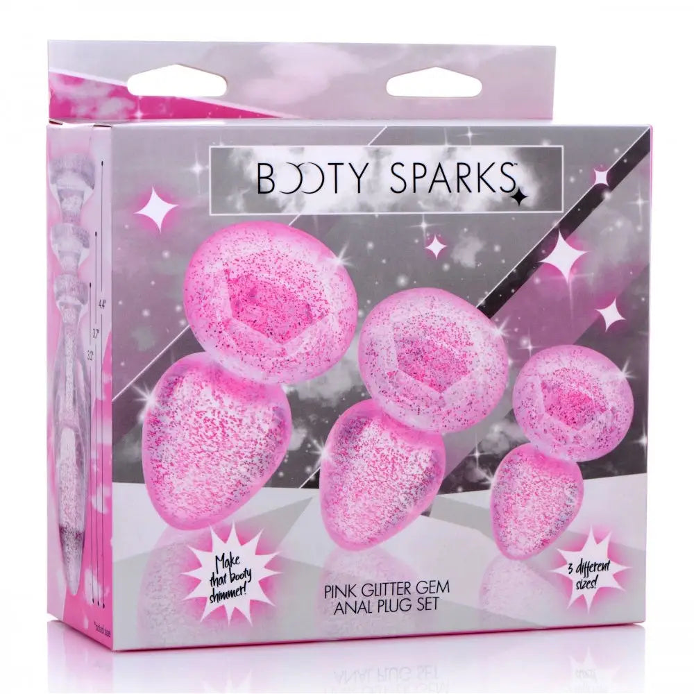 Booty Sparks™ Glitter Gem Anal Plug Set - Butt