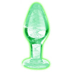 Booty Sparks™ Glow - In - The - Dark Glass Anal Plug - Rolik®